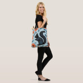 Tote Bag Fleurs de printemps écureuil Art (Sur le modèle)