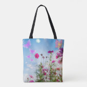 Tote Bag fleurs de printemps et papillon (Dos)