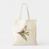 Tote Bag Fleurs de printemps. Les chutes de neige. (Dos)