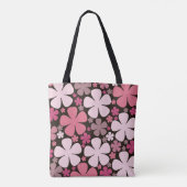 Tote Bag Fleurs de printemps mignonnes Motifs Nom personnal (Dos)