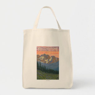 Tote Bag Fleurs de ressort - parc national de Yellowstone