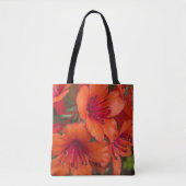 Tote Bag Fleurs de Rhododendron Orange Clair (Devant)