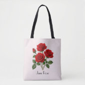 Tote Bag Fleurs de rose de juin (Devant)