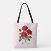 Tote Bag Fleurs de rose de juin (Dos)