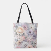 Tote Bag Fleurs de rose élégantes (Dos)