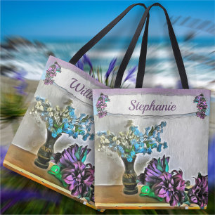 Tote Bag Fleurs de soie et de rousseur de maïs 2190