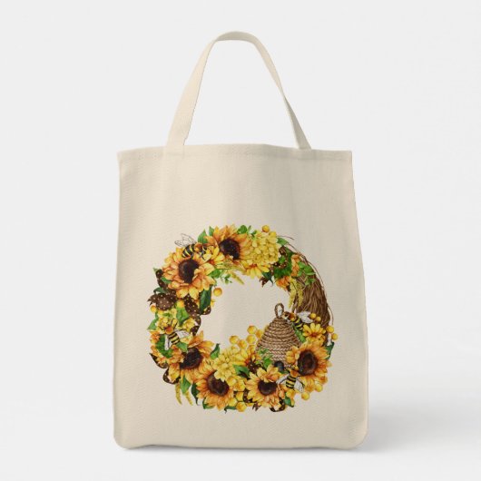 Tote Bag Fleurs de soleil (Dos)