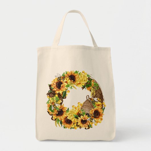 Tote Bag Fleurs de soleil (Devant)