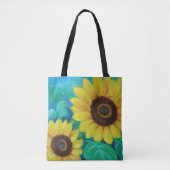 Tote Bag Fleurs de soleil (Devant)