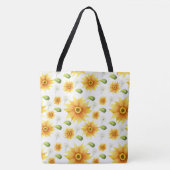 Tote Bag Fleurs de soleil (Devant)