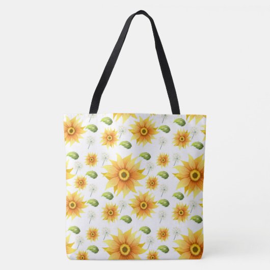 Tote Bag Fleurs de soleil (Devant)
