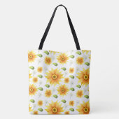 Tote Bag Fleurs de soleil (Dos)