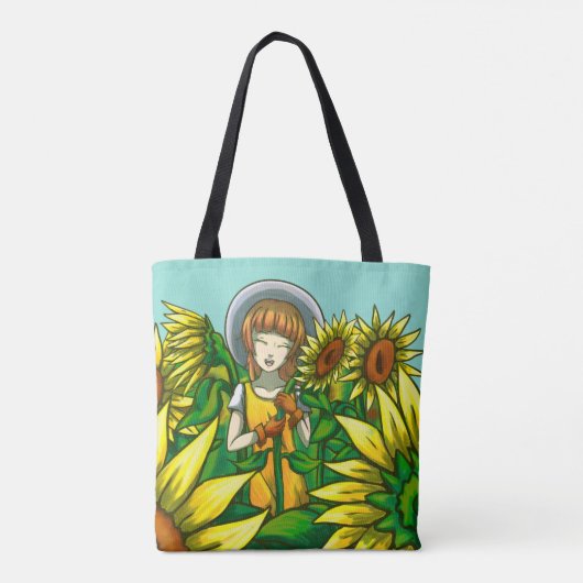 Tote Bag Fleurs de soleil (Dos)