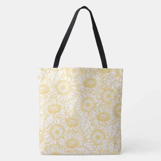 Tote Bag Fleurs de soleil (Devant)