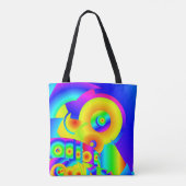 Tote Bag Fleurs de soleil Abstraites (Dos)