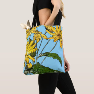Tote Bag Fleurs de soleil Art Nouveau