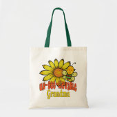 Tote Bag Fleurs de soleil et abeilles de grand-mère incroya (Devant)