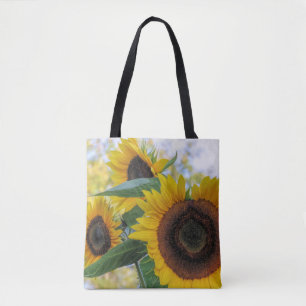 Tote Bag Fleurs de soleil jaunes - fourre-tout
