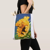 Tote Bag Fleurs de soleil rayonnantes (De près)