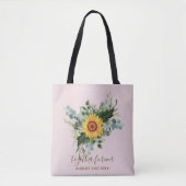 Tote Bag Fleurs de soleil rustiques Eucalyptus Leaf (Devant)
