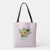 Tote Bag Fleurs de soleil rustiques Eucalyptus Leaf (Dos)