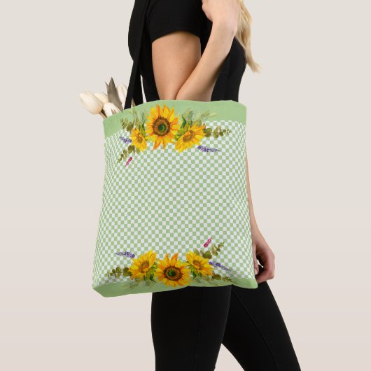 Tote Bag Fleurs de soleil sur tableau de bord (De près)