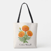 Tote Bag Fleurs de Souci d'Octobre (Dos)