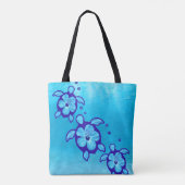 Tote Bag Fleurs de tortues de mer de Honu (Dos)