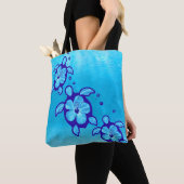 Tote Bag Fleurs de tortues de mer de Honu (De près)