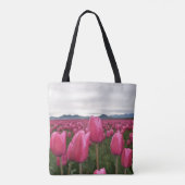 Tote Bag Fleurs de tulipes roses (Dos)