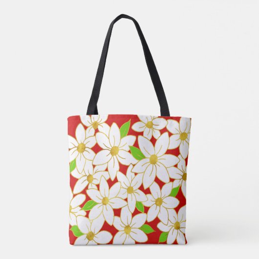 Tote Bag Fleurs de vacances (Dos)