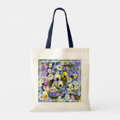Tote Bag Fleurs d'été colorées (Dos)