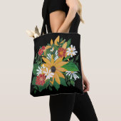 Tote Bag Fleurs d'été fourre-tout (De près)