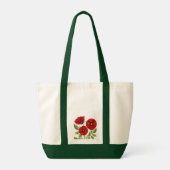 Tote Bag Fleurs d'été joyeuses floraison de pavot (Dos)