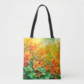 Tote Bag Fleurs d'été vibrantes (Devant)