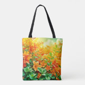 Tote Bag Fleurs d'été vibrantes (Dos)