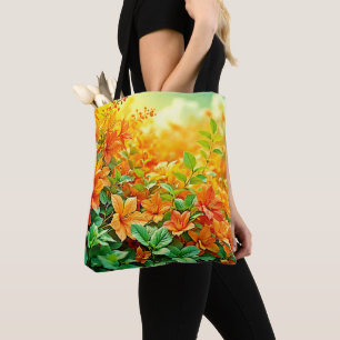 Tote Bag Fleurs d'été vibrantes