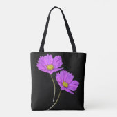 Tote Bag Fleurs Deux Cosmos Violets (Dos)