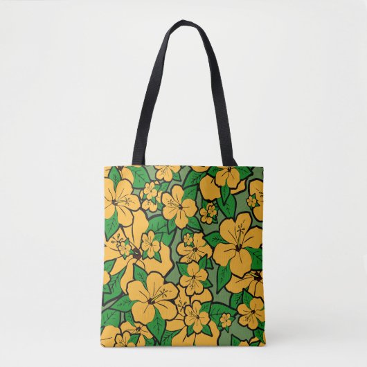 Tote Bag Fleurs d'Hibiscus #3 (Devant)