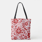 Tote Bag Fleurs d'hiver rouges (Dos)