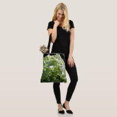 Tote Bag Fleurs d'hydrangées vertes (Sur le modèle)
