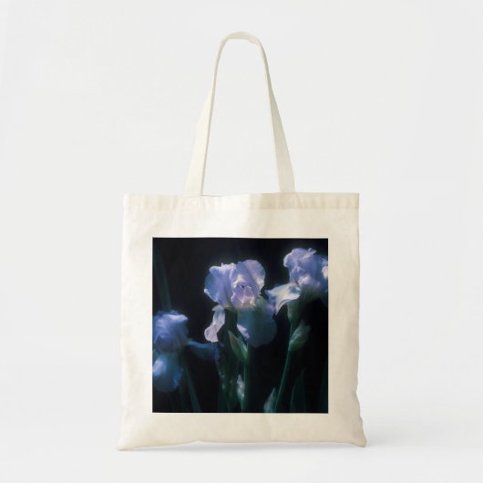 Tote Bag Fleurs d'Iris au Crépuscule (Devant)
