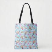 Tote Bag Fleurs d'oiseaux en fleurs de cerisier de printemp (Devant)