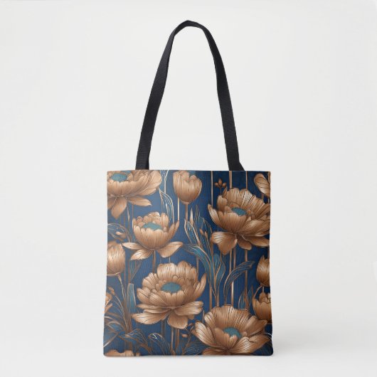 Tote Bag Fleurs d'or (Devant)