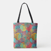 Tote Bag Fleurs d'or éthérées - Harmonie florale intranspar (Dos)