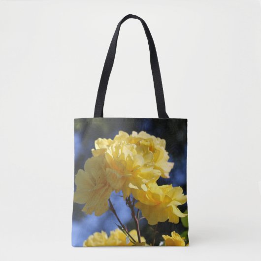 Tote Bag Fleurs d'or Joli Rose jolie photo (Devant)