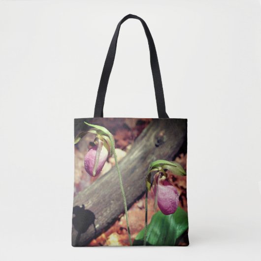 Tote Bag Fleurs d'orchidées de chlipper rose boisé (Devant)