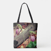 Tote Bag Fleurs d'orchidées de chlipper rose boisé (Dos)