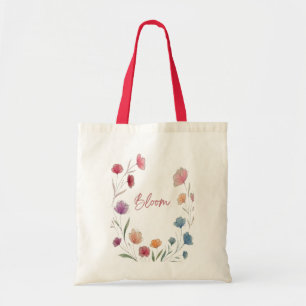 Tote Bag Fleurs Douces Botaniques Esthétique Bloom