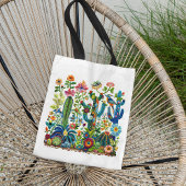 Tote Bag Fleurs du désert Eden brodé
